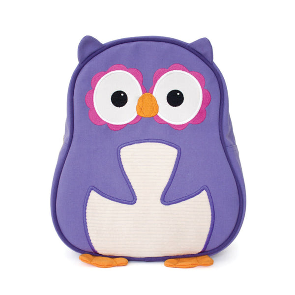 Recycled Fabric Backpack - Purple Owl - Onesize - Backpack