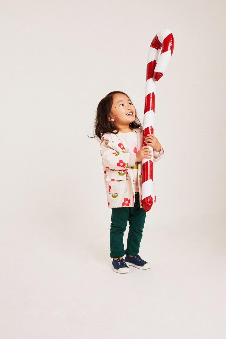 Recycled Fabric Flower Baby Raincoat - Pink Petal Floral - raincoat - kids