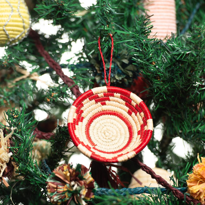 Red Bowl Ornament - One Size - Ornament