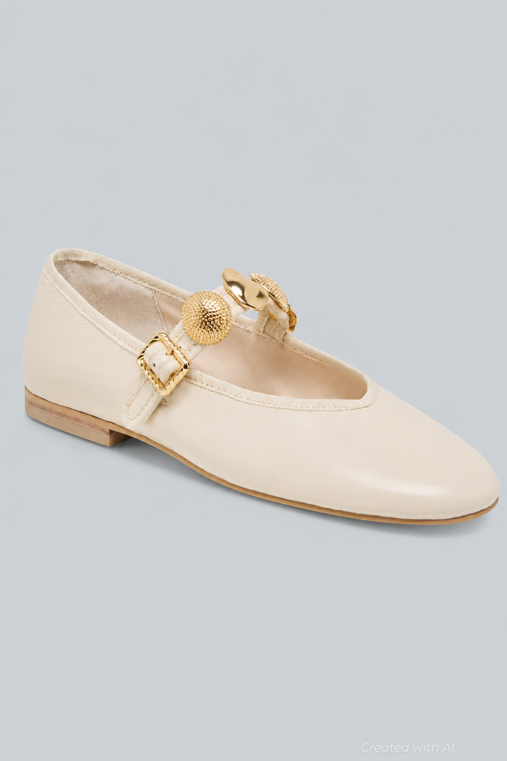 Relan Leather Ballet Flats - Off White Leather - 8MUS - Flats