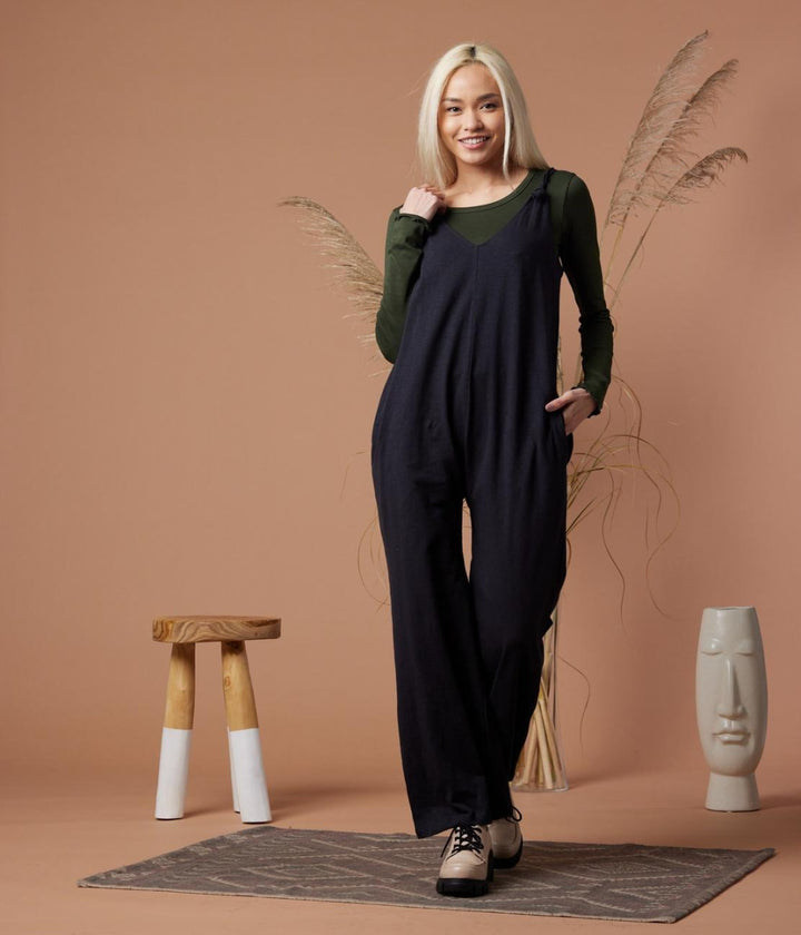 Remy Jumpsuit - Washed Black - Jumpsuit