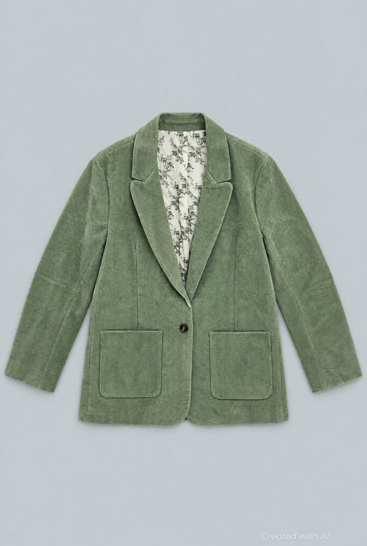 Renata Blazer - Soft Olive - S - Blazer