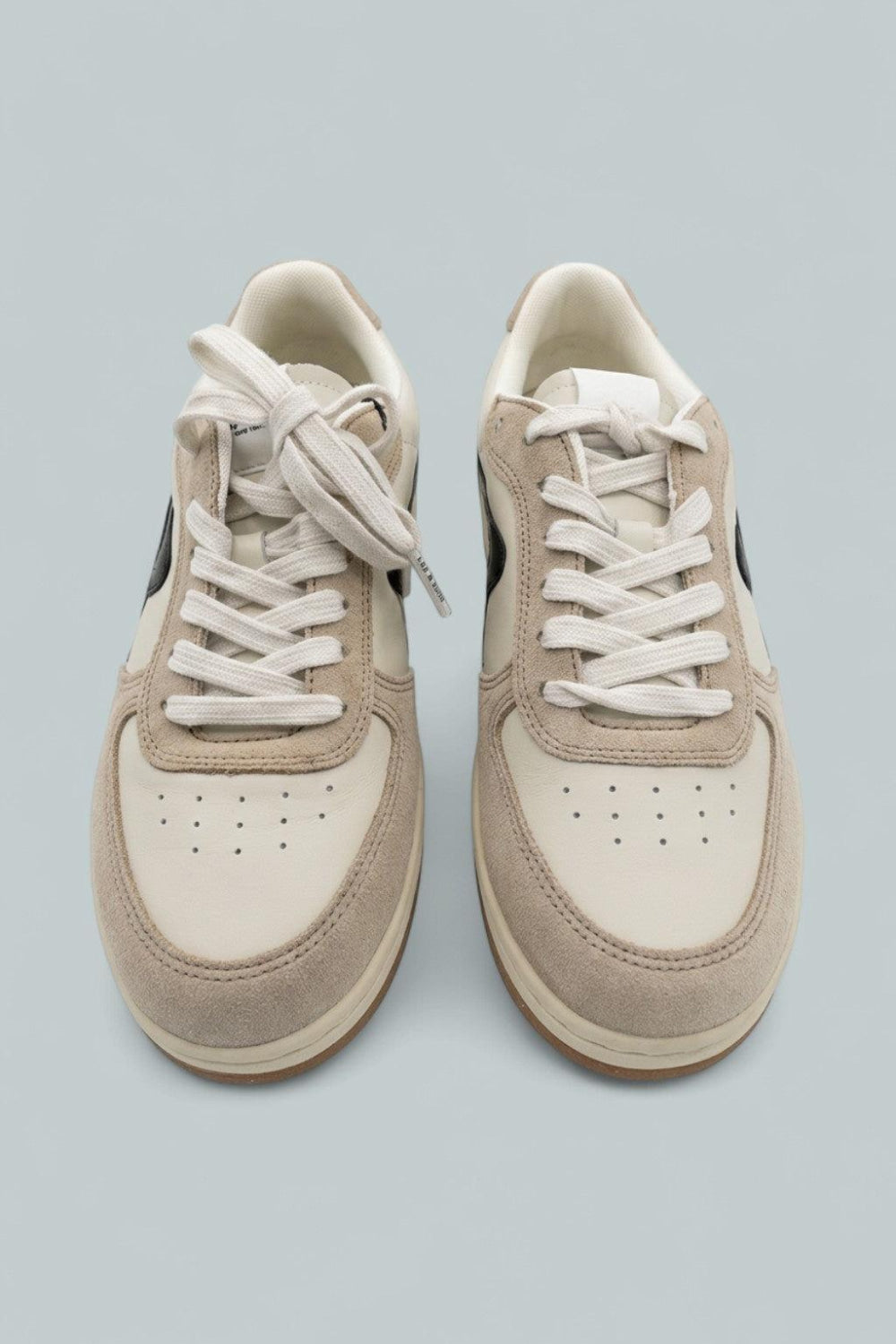 Retro Court Sneakers - Dove/Sand - 7.5 - Sneaker