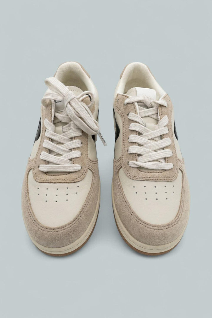Retro Court Sneakers - Dove/Sand - 7.5 - Sneaker