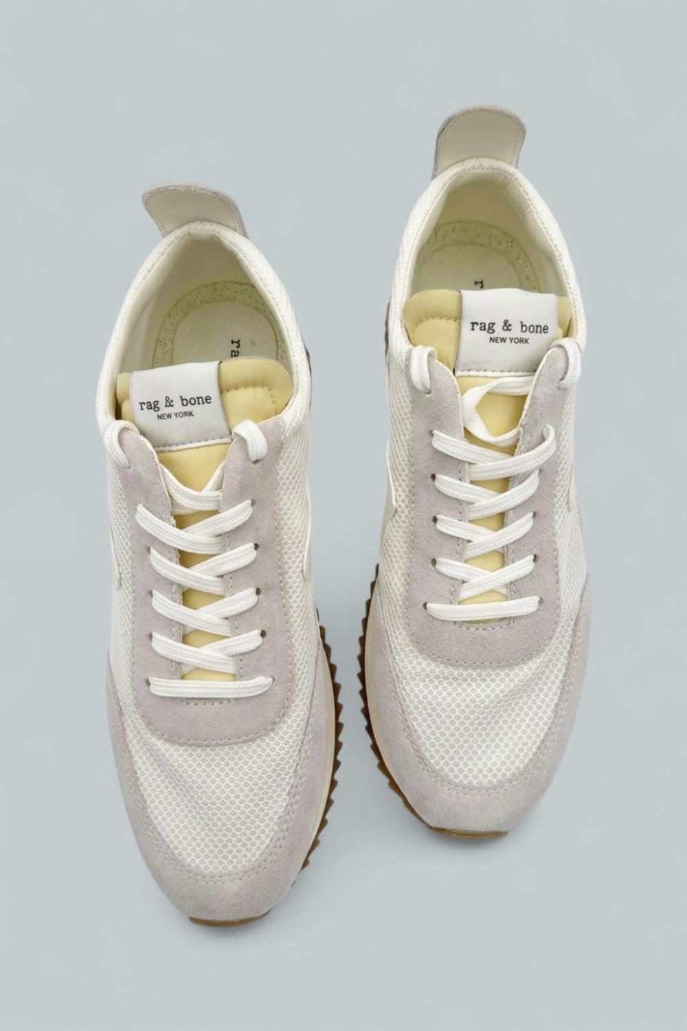 Retro Runner Mesh & Suede Sneaker - Offwht - Sneaker