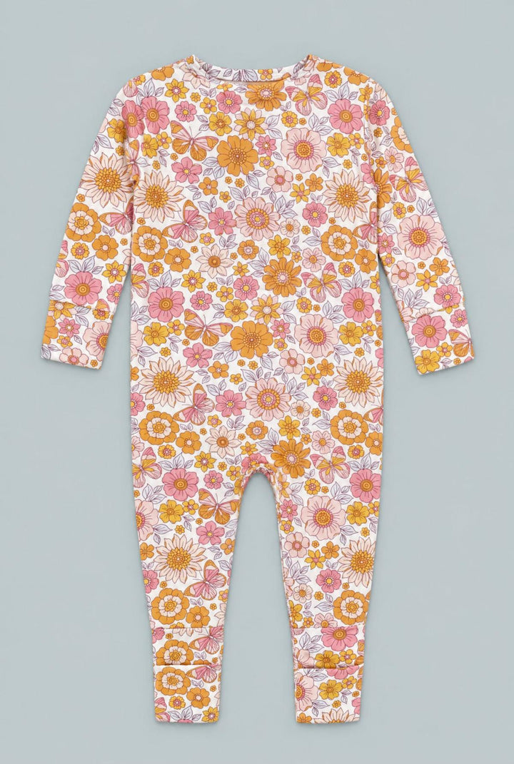 Retro Vintage Flowers Convertible Romper - Kim’s Calling - Romper