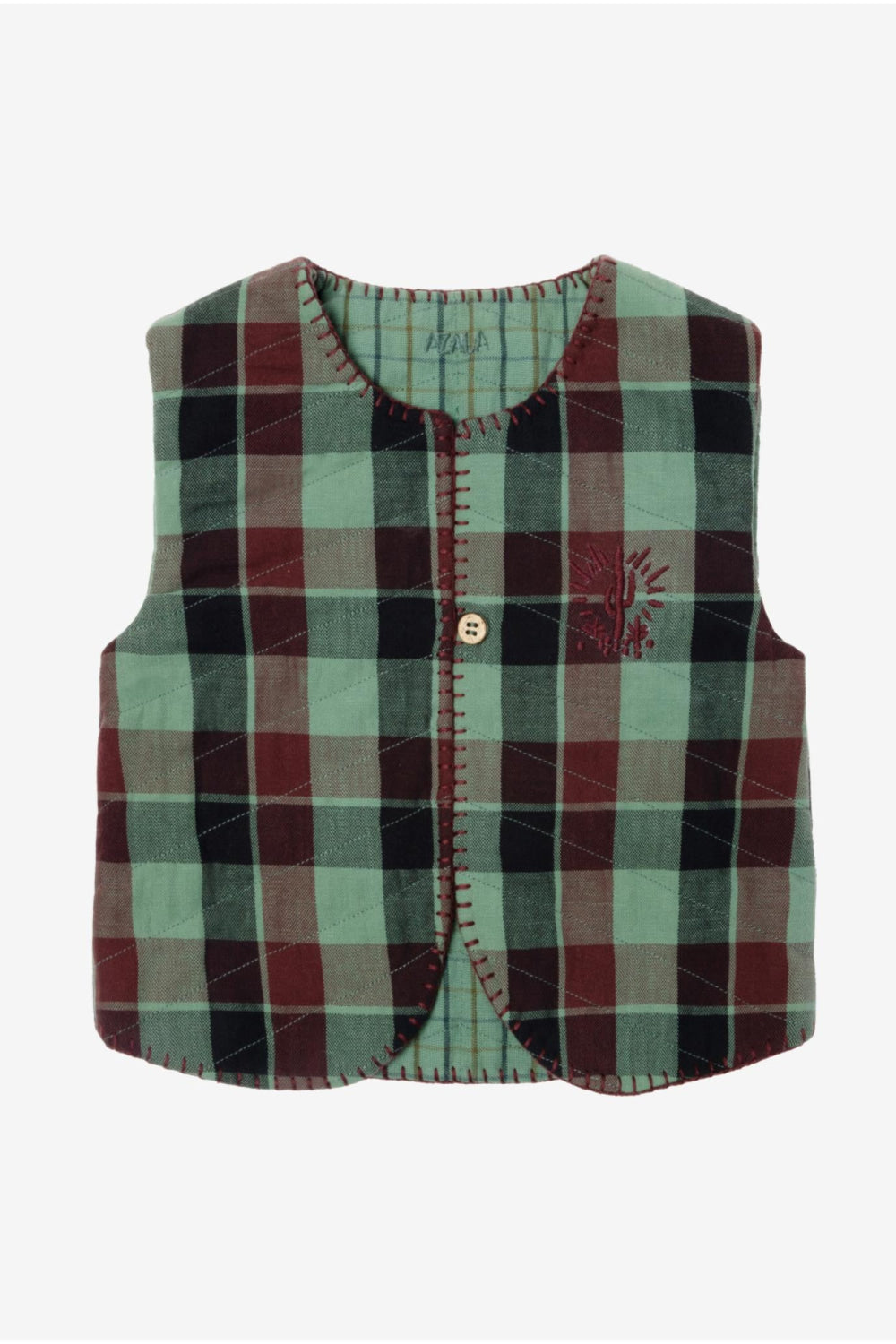 Reversible Baby Vest - Celadon Green - vest - baby
