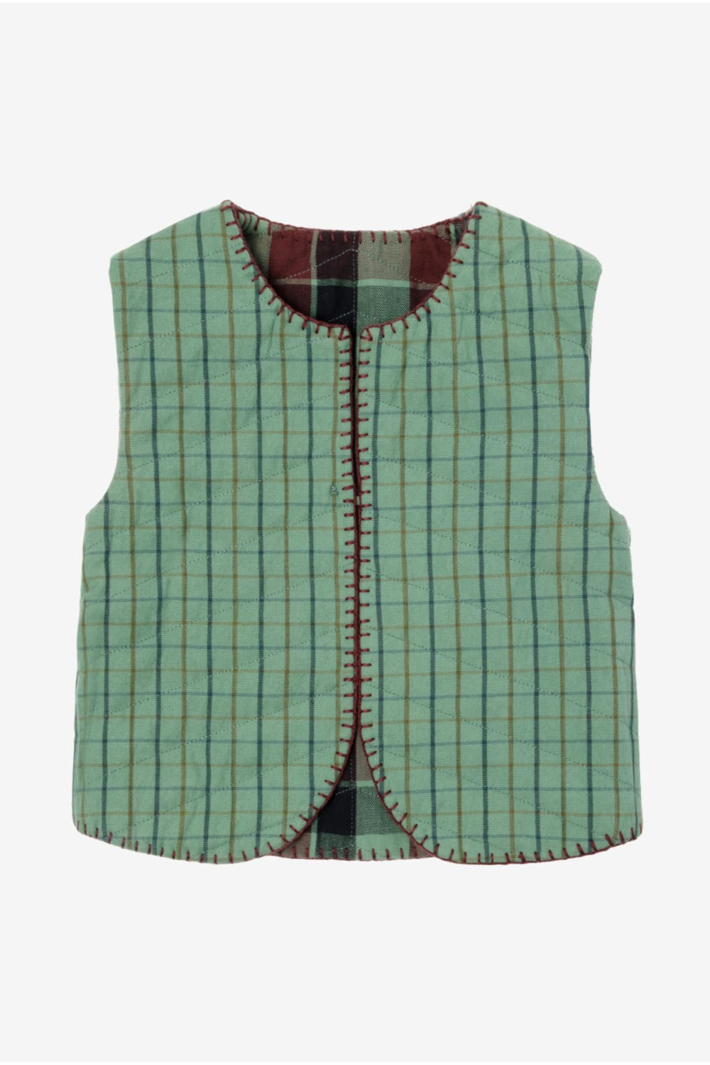 Reversible Baby Vest - Celadon Green - vest - baby