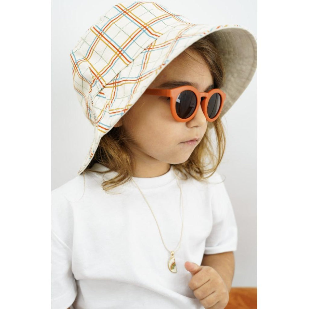 Reversible Bucket Hat - Plaid Pattern - 60cm - Bucket Hat