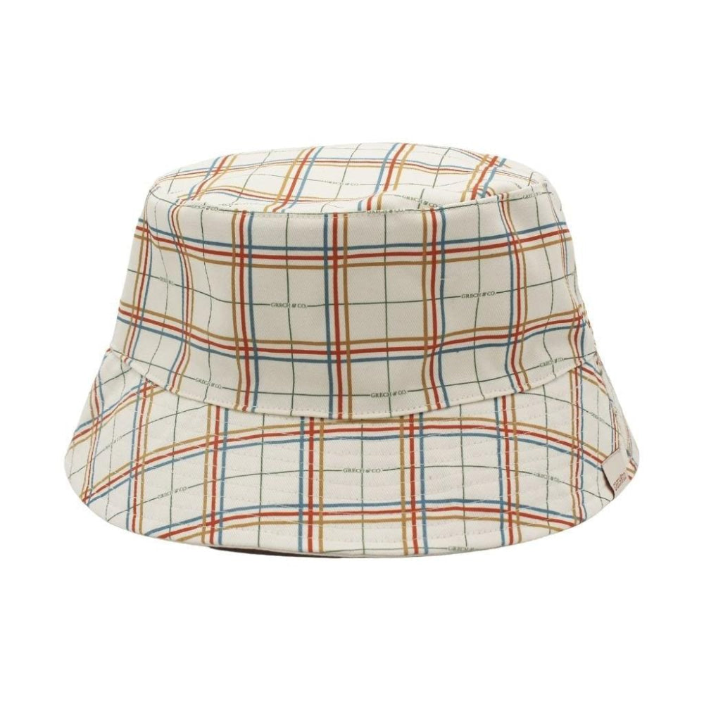 Reversible Bucket Hat - Plaid Pattern - 60cm - Bucket Hat
