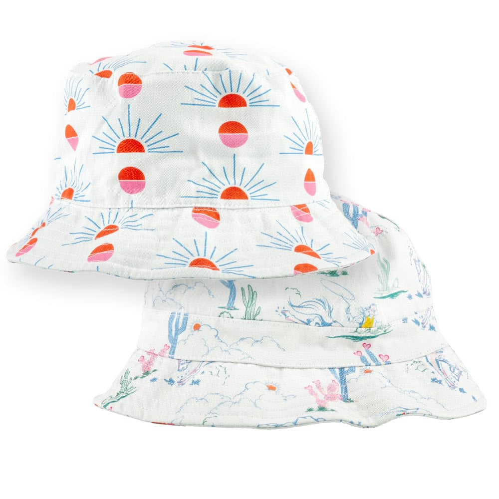 Reversible Bucket Hat - Western Sun - Sun Hat