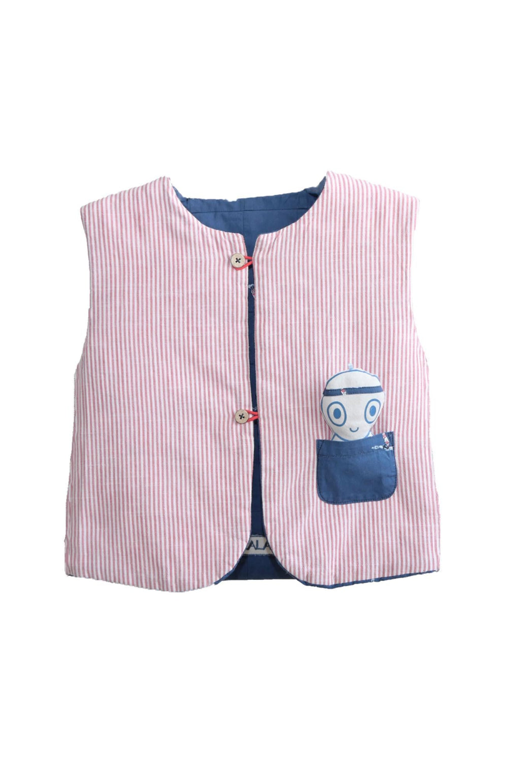 Reversible Kids Vest - Pomme Atlantique - Vest