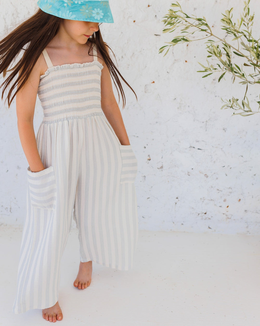 Stripes Jumpsuit - Gray