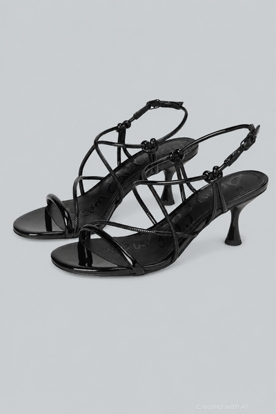 Riana Women’s Sandals - Black Patent - 7.5 M - Sandal