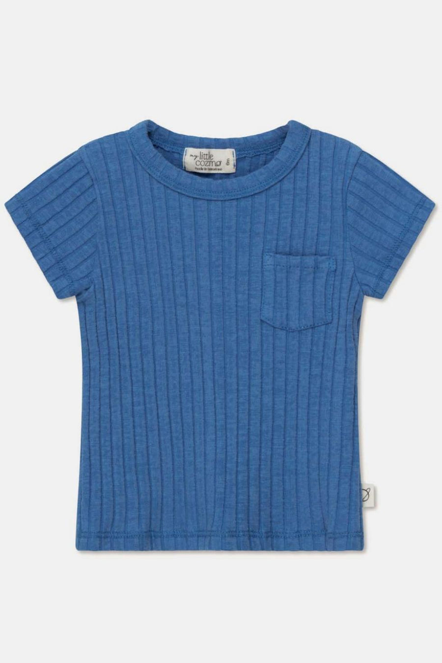 Rib basic baby t-shirt - Blue - T-shirt