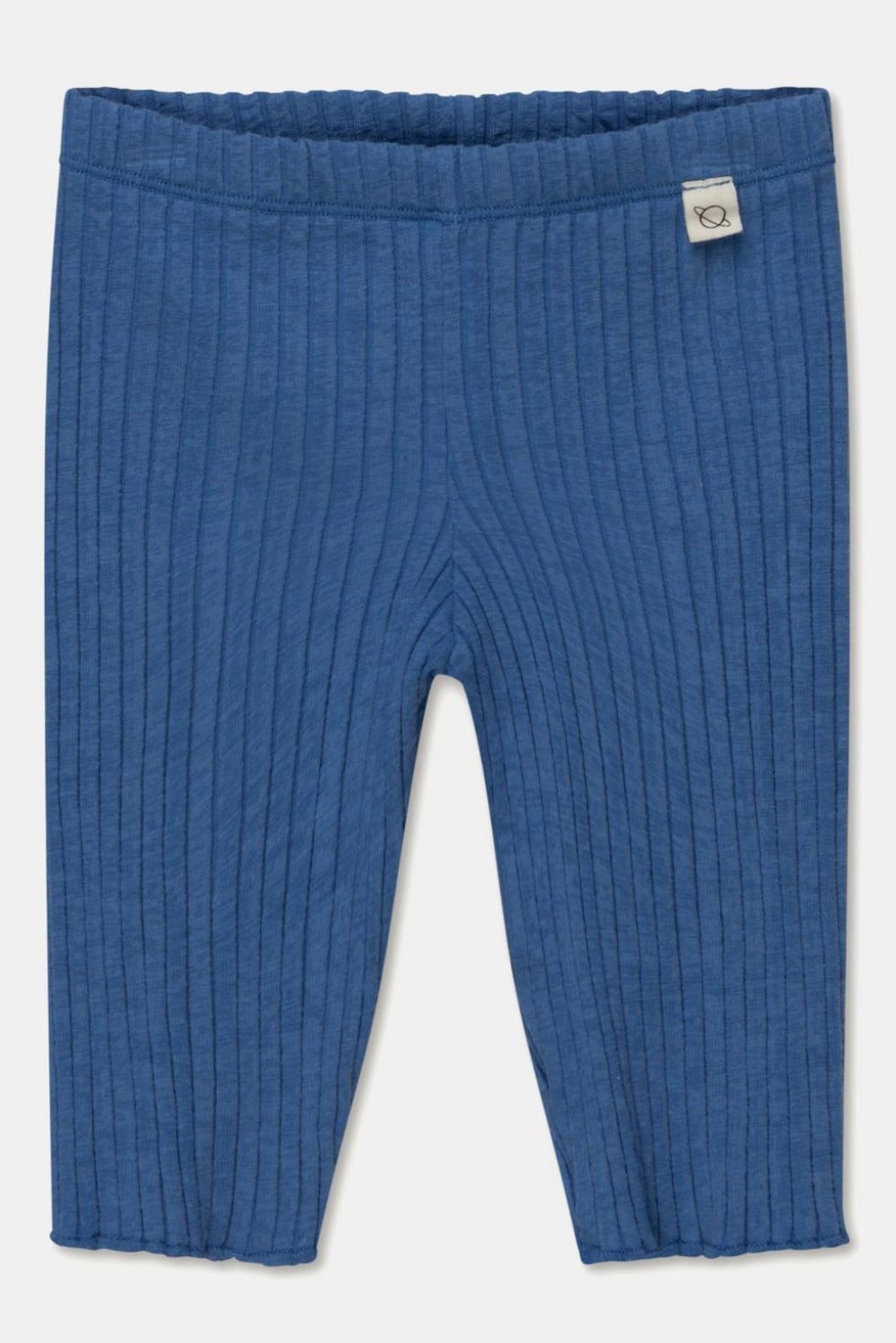 Rib lettuce-edge bike shorts - Blue - 6Y - Shorts