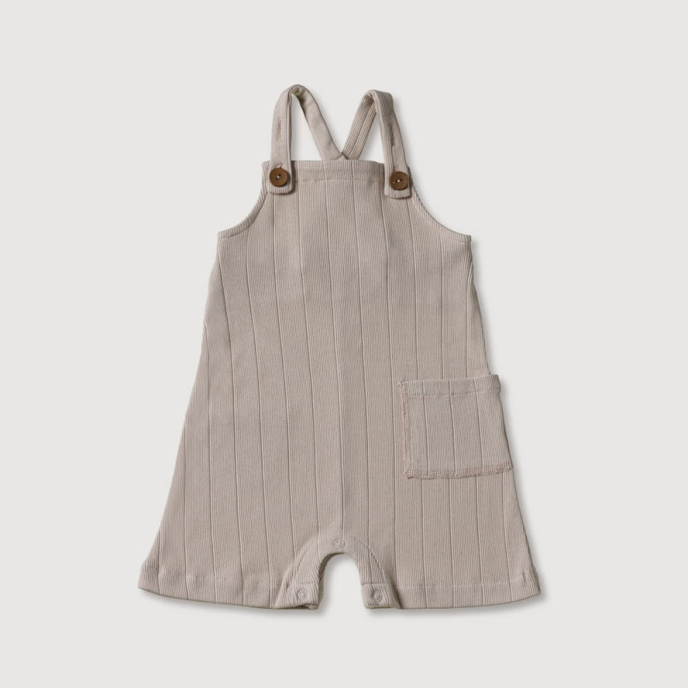Rib Overalls - Stone - Overalls