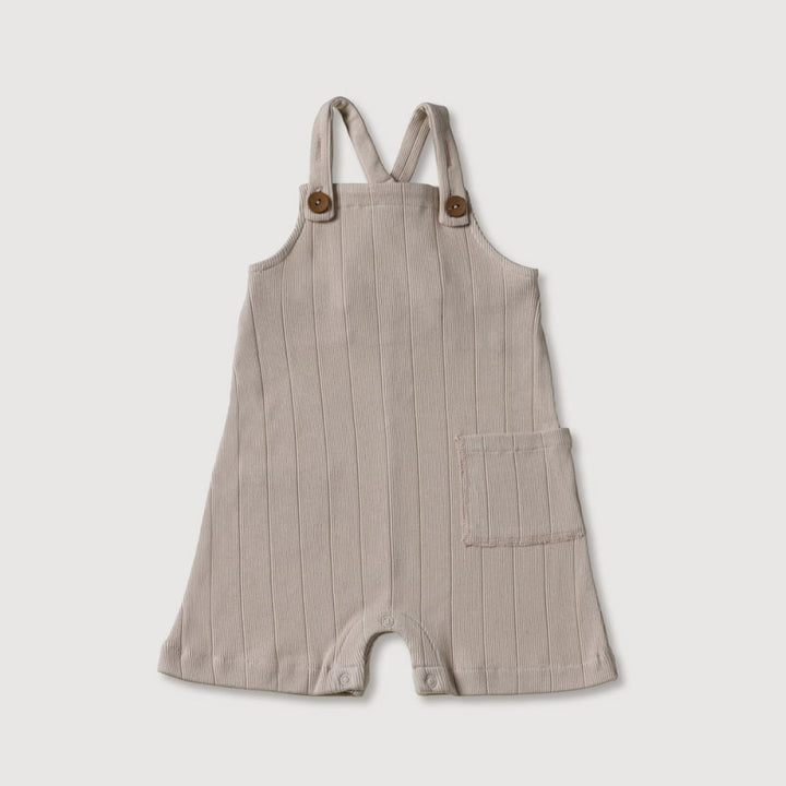 Rib Overalls - Stone - Overalls
