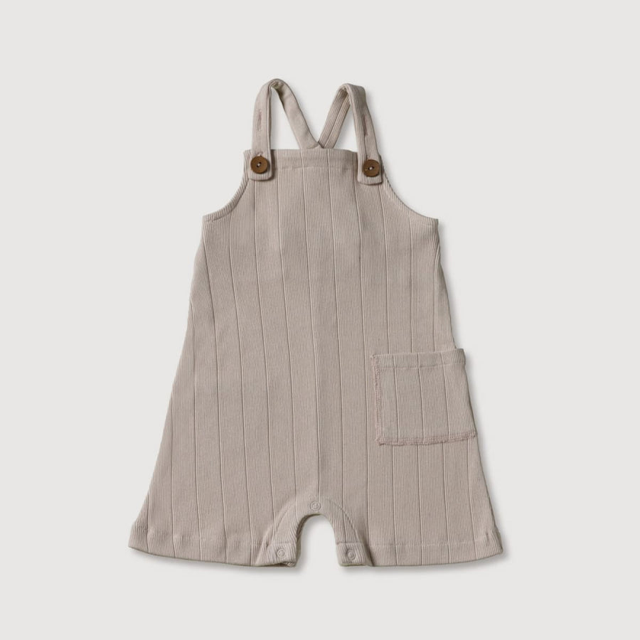 Rib Overalls - Stone - Overalls