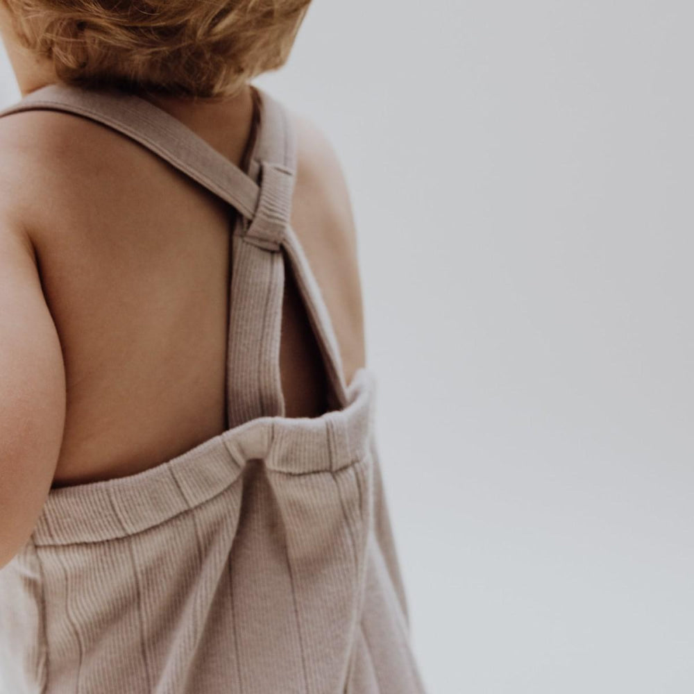 Rib Overalls - Stone - Overalls