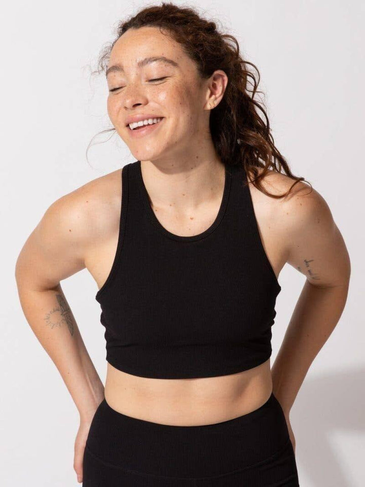 Rib Sports Crop Tank - S - Bra Top