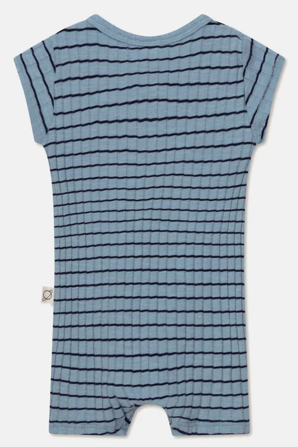 Rib stripe baby jumpsuit - Sky blue - 6M - Romper