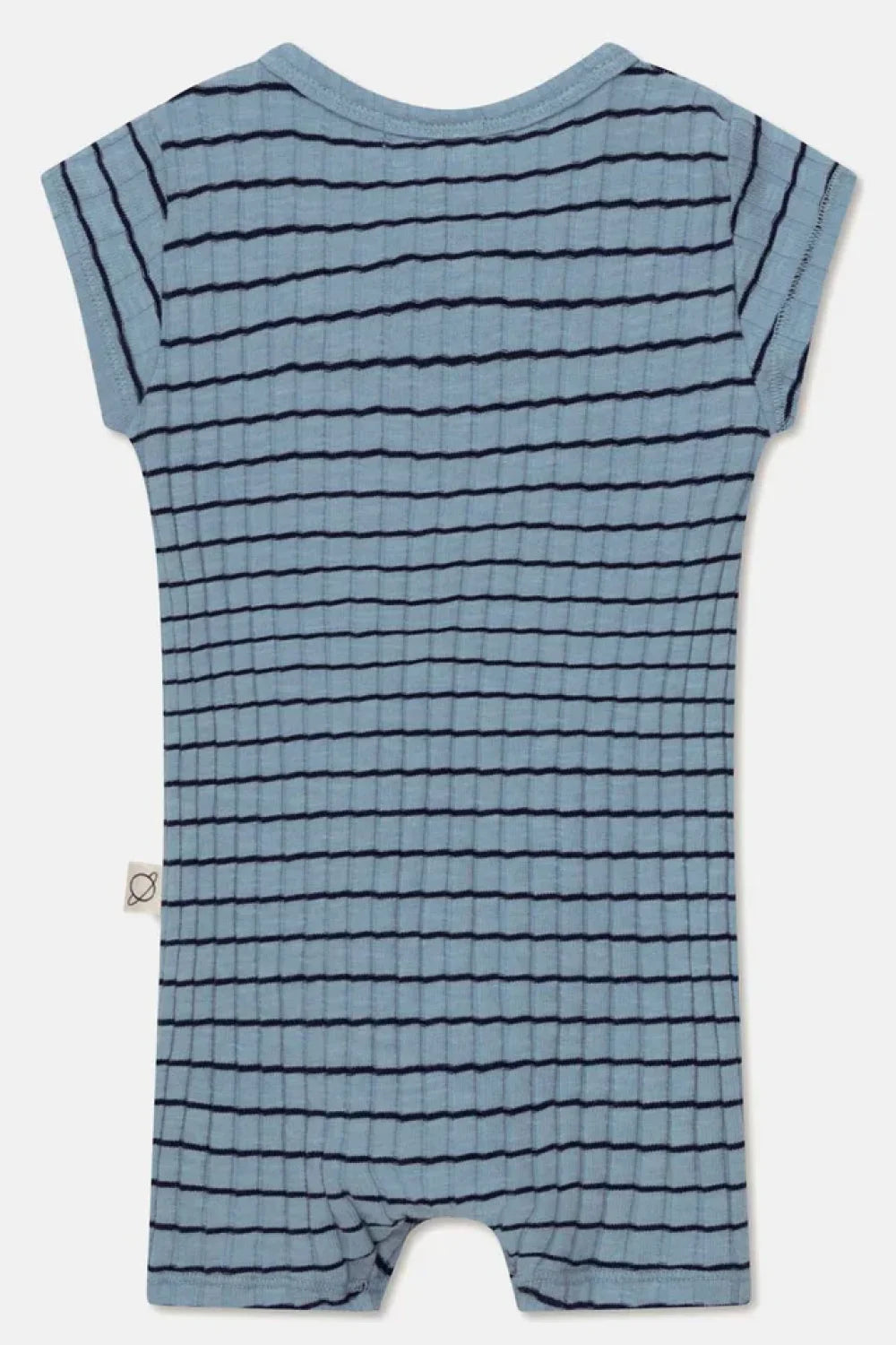 Rib stripe baby jumpsuit - Sky blue - 6M - Romper