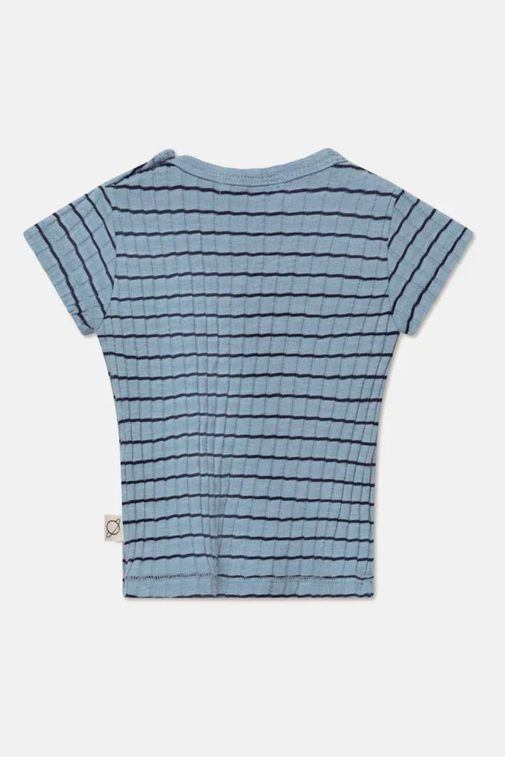 Rib stripe baby t-shirt - Sky blue - 6M - t-shirt - baby