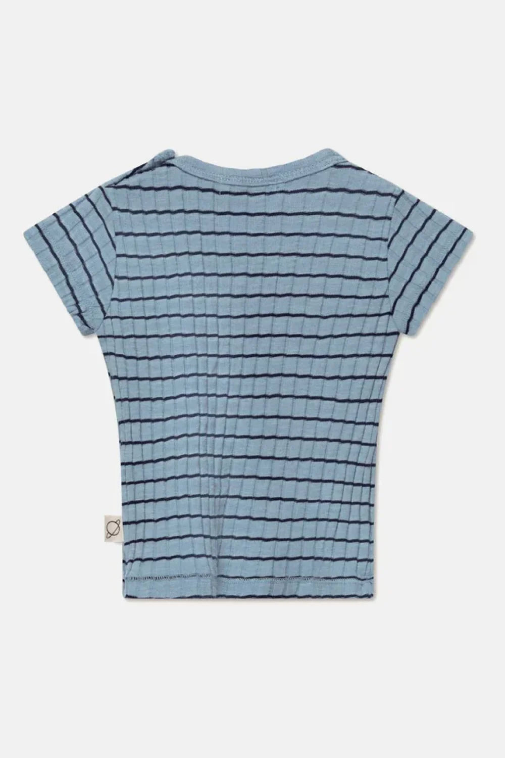 Rib stripe baby t-shirt - Sky blue - 6M - t-shirt - baby
