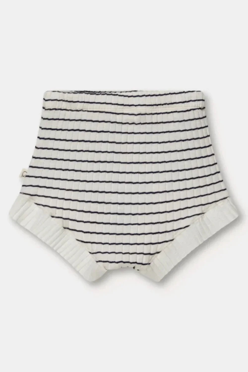 Rib stripe shorts - Ivory - Bloomer