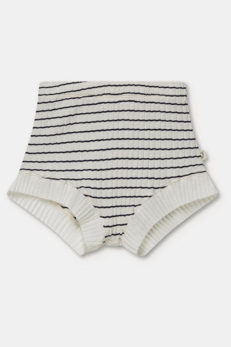 Rib stripe shorts - Ivory - Bloomer