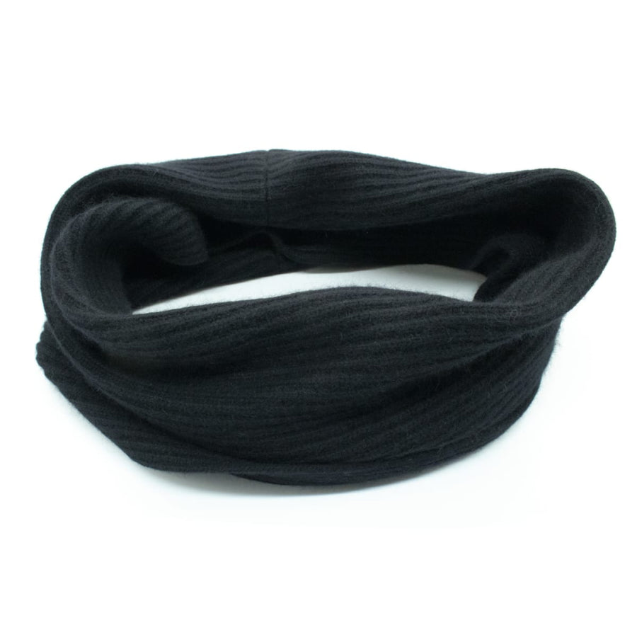 Ribbed Collar - Black - OS - Scarf