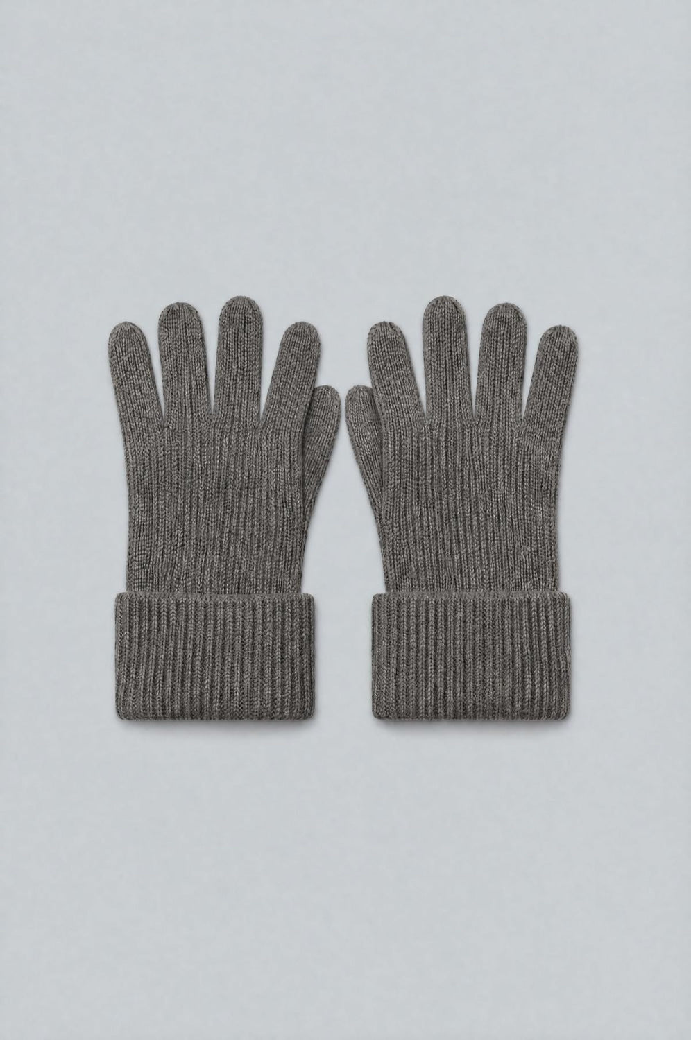 Ribbed Gloves - Heather Gray - Gloves