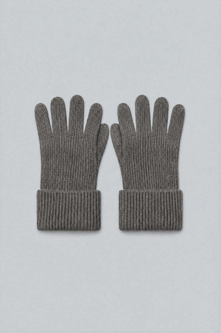 Ribbed Gloves - Heather Gray - Gloves
