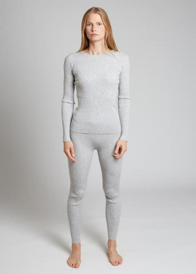Ribbed Leggings - Aero - Leggings
