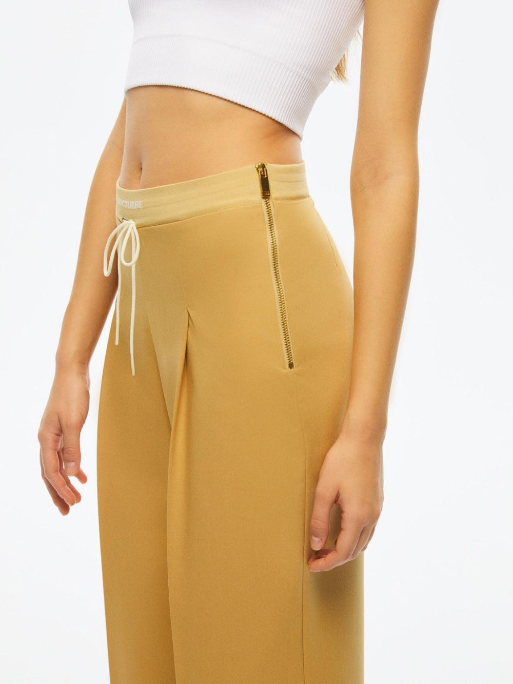 Ribbed Pants - Camel - Pants