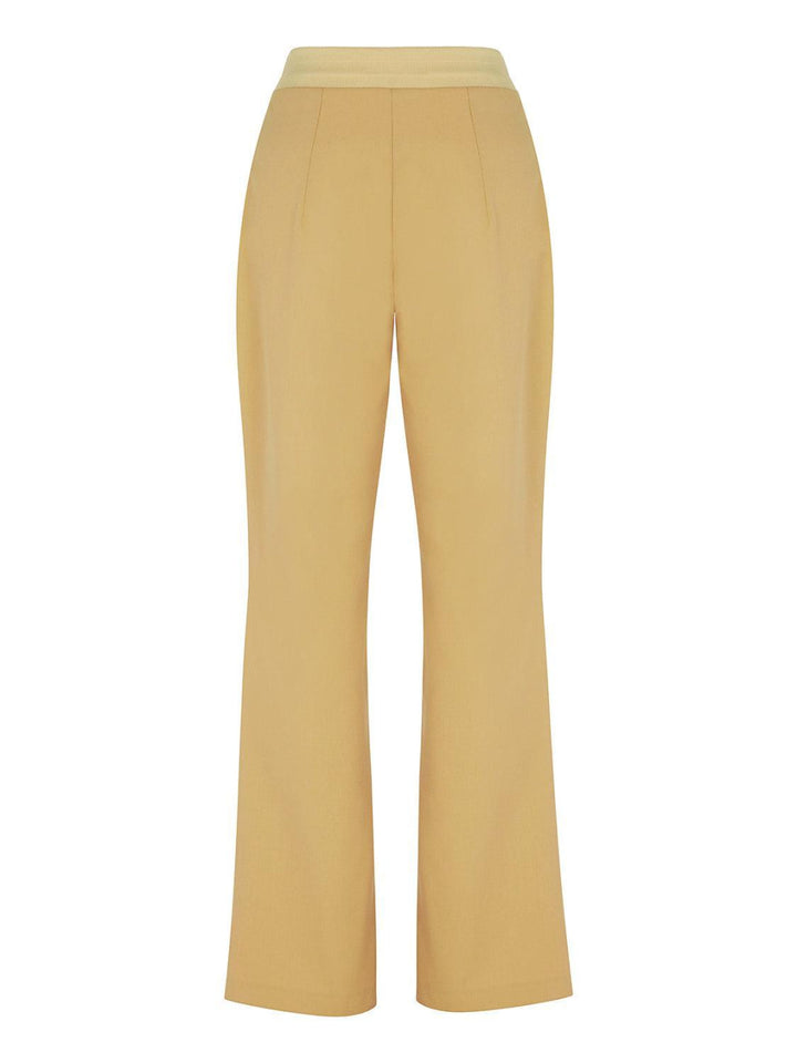 Ribbed Pants - Camel - Pants