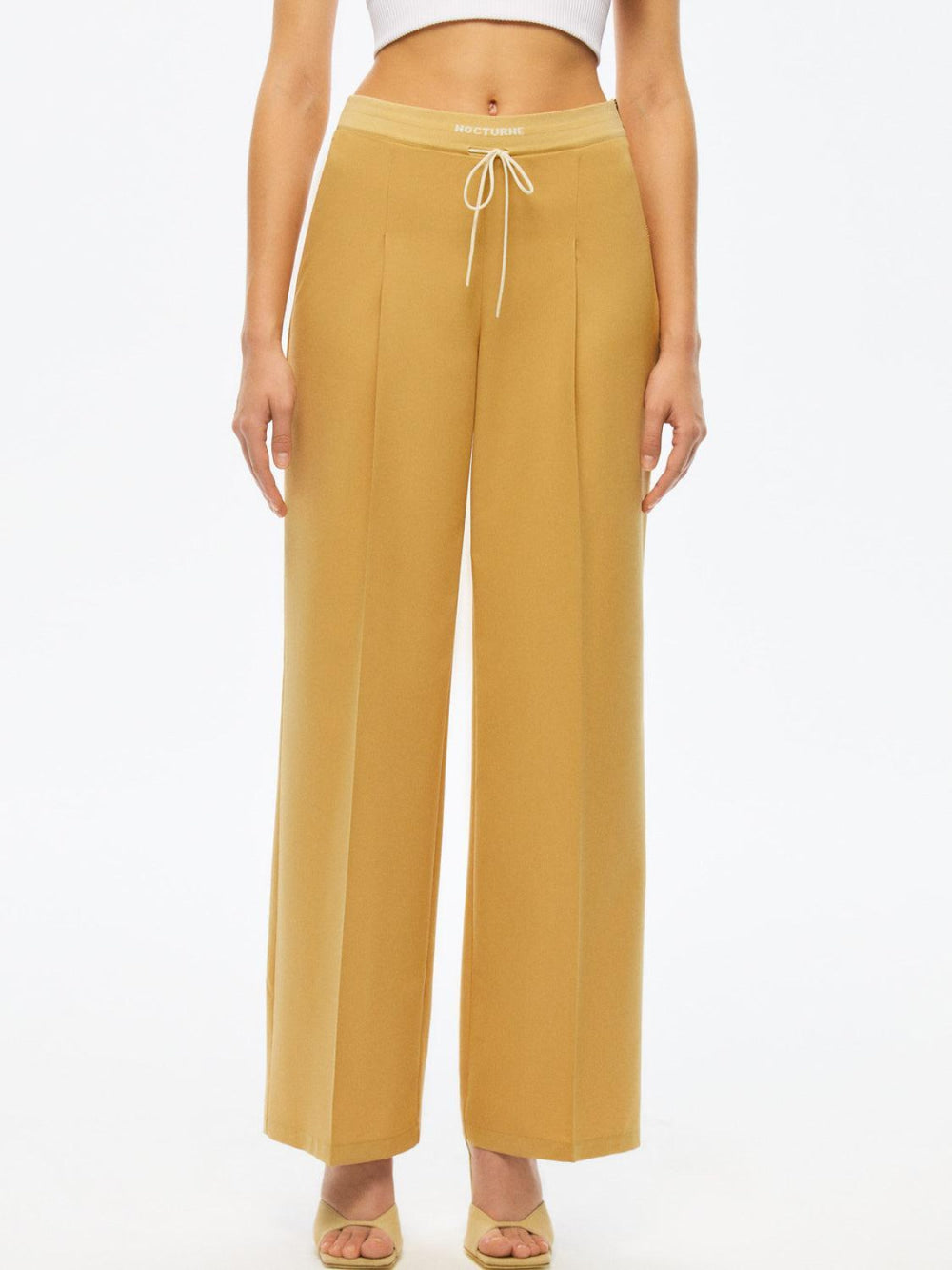 Ribbed Pants - Camel - Pants