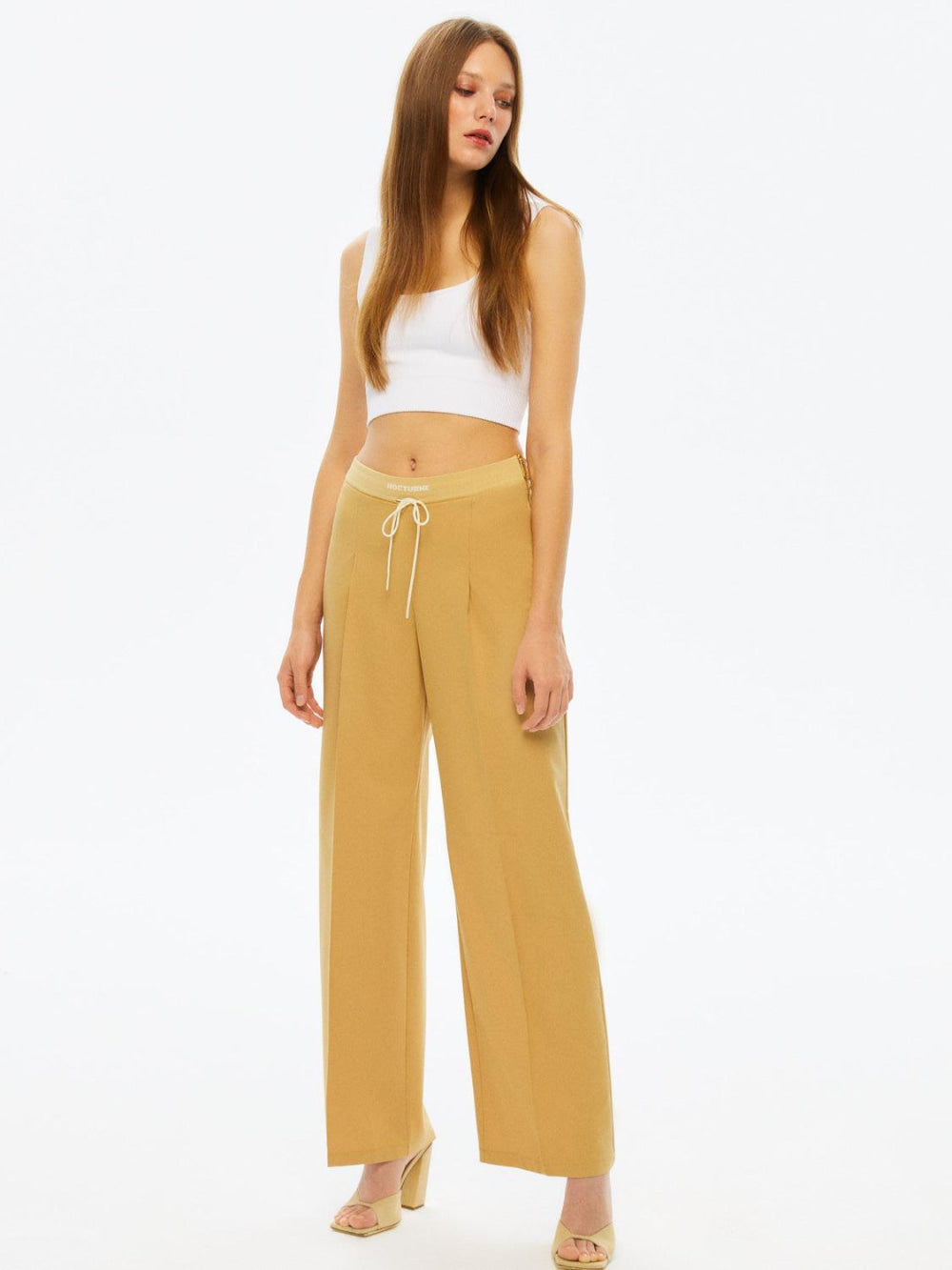 Ribbed Pants - Camel - Pants