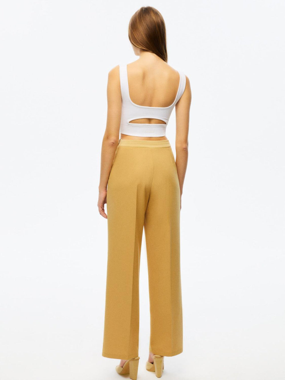 Ribbed Pants - Camel - Pants