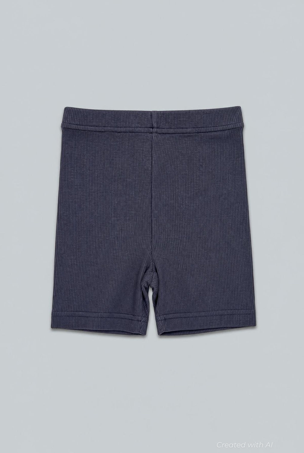 Ribbed Shorts - Black - Shorts