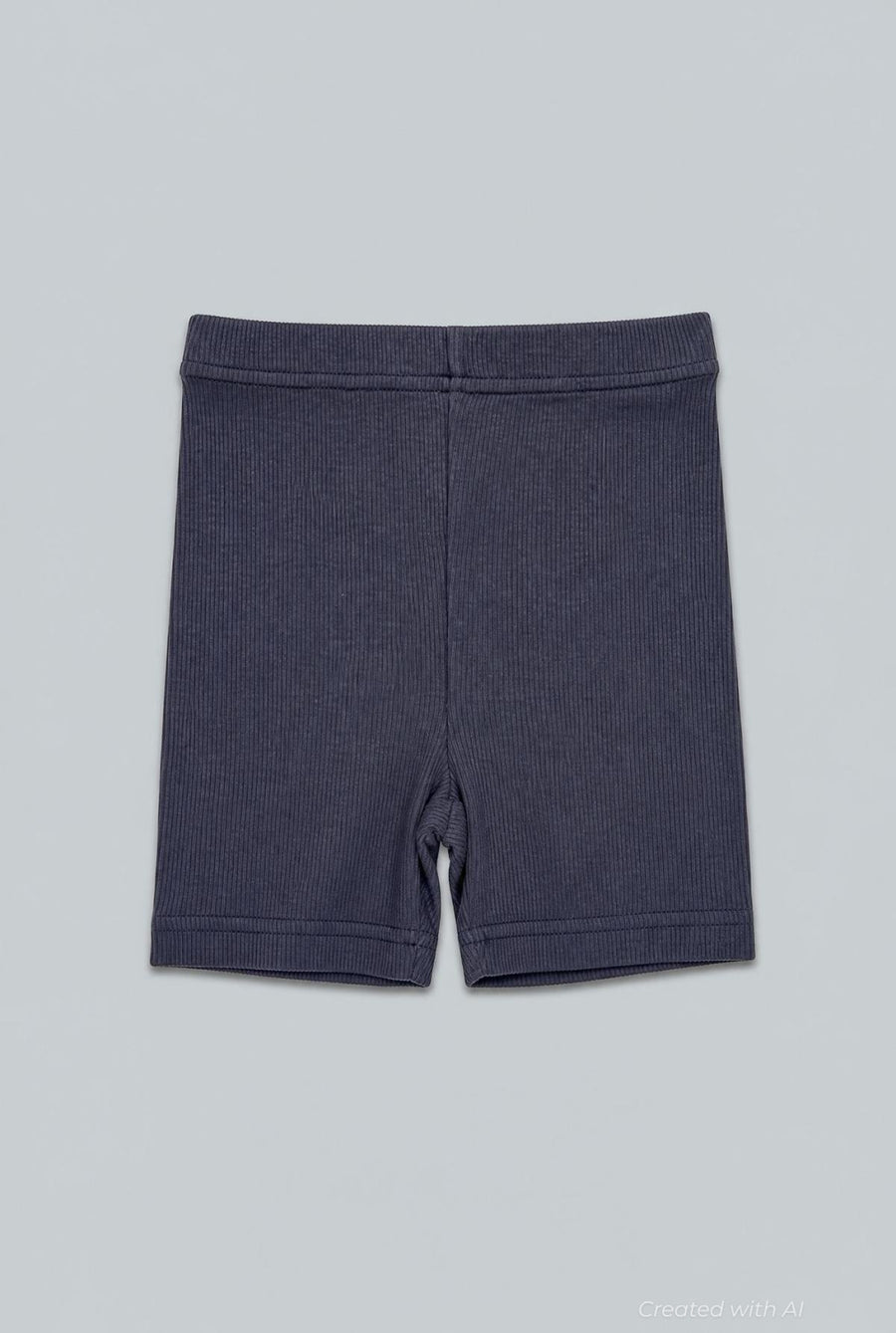 Ribbed Shorts - Black - Shorts