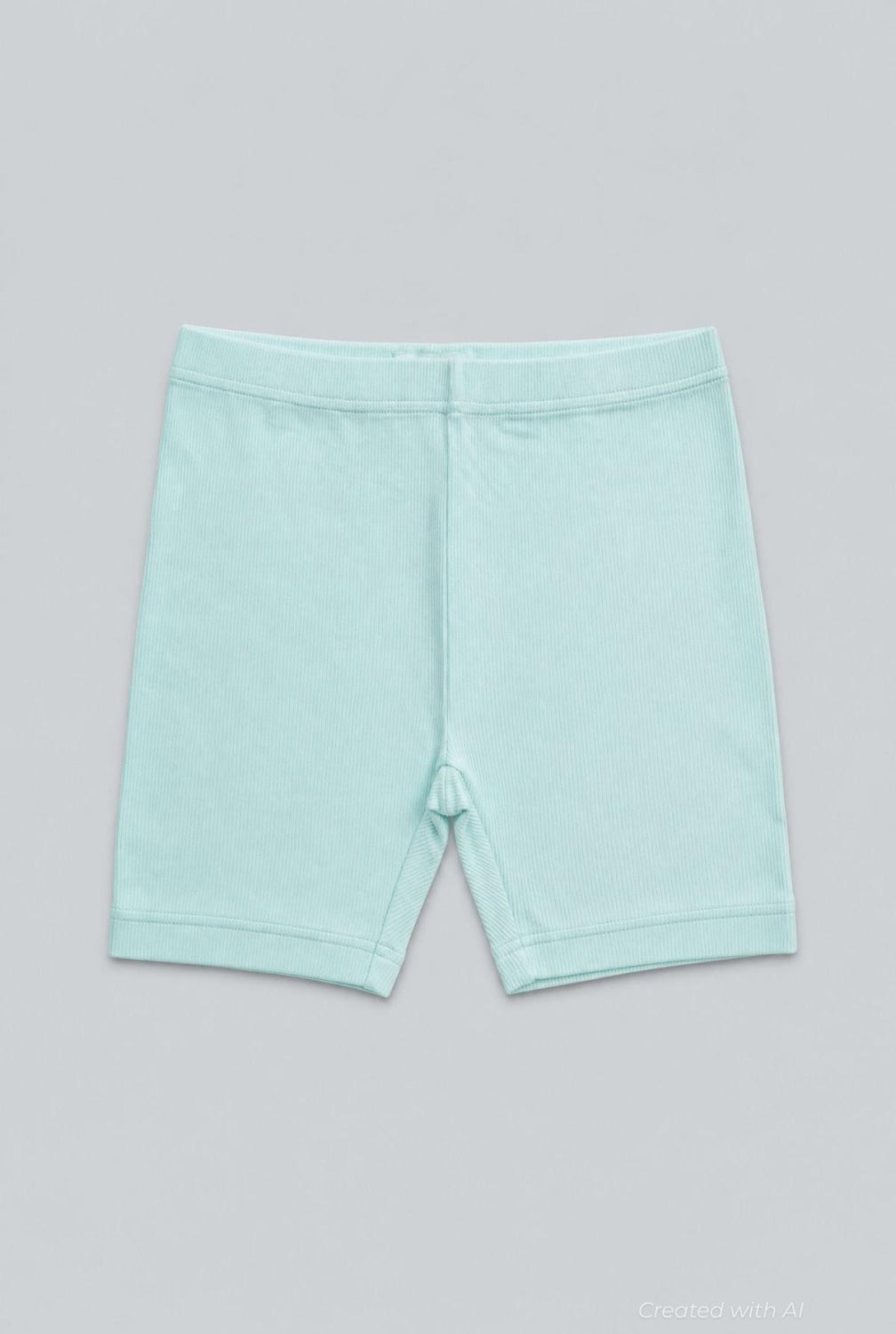 Ribbed Shorts - Mint - Shorts