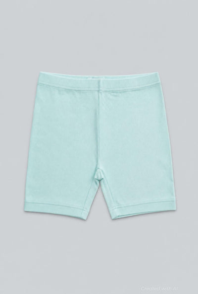 Ribbed Shorts - Mint - Shorts