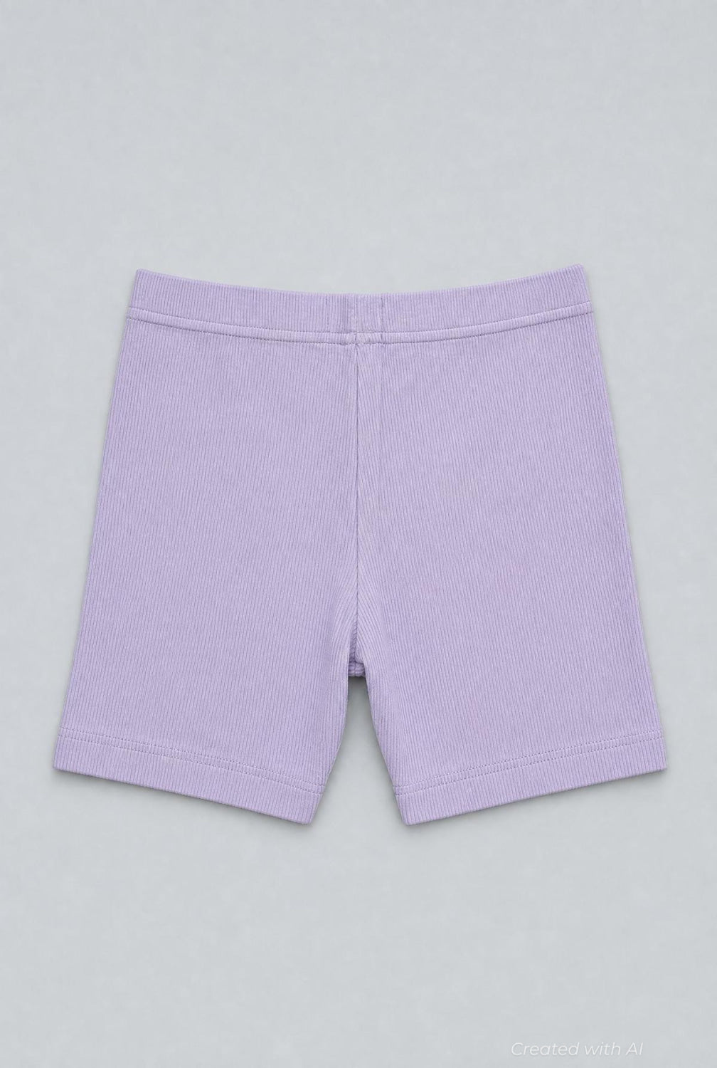 Ribbed Shorts - Purple - Shorts