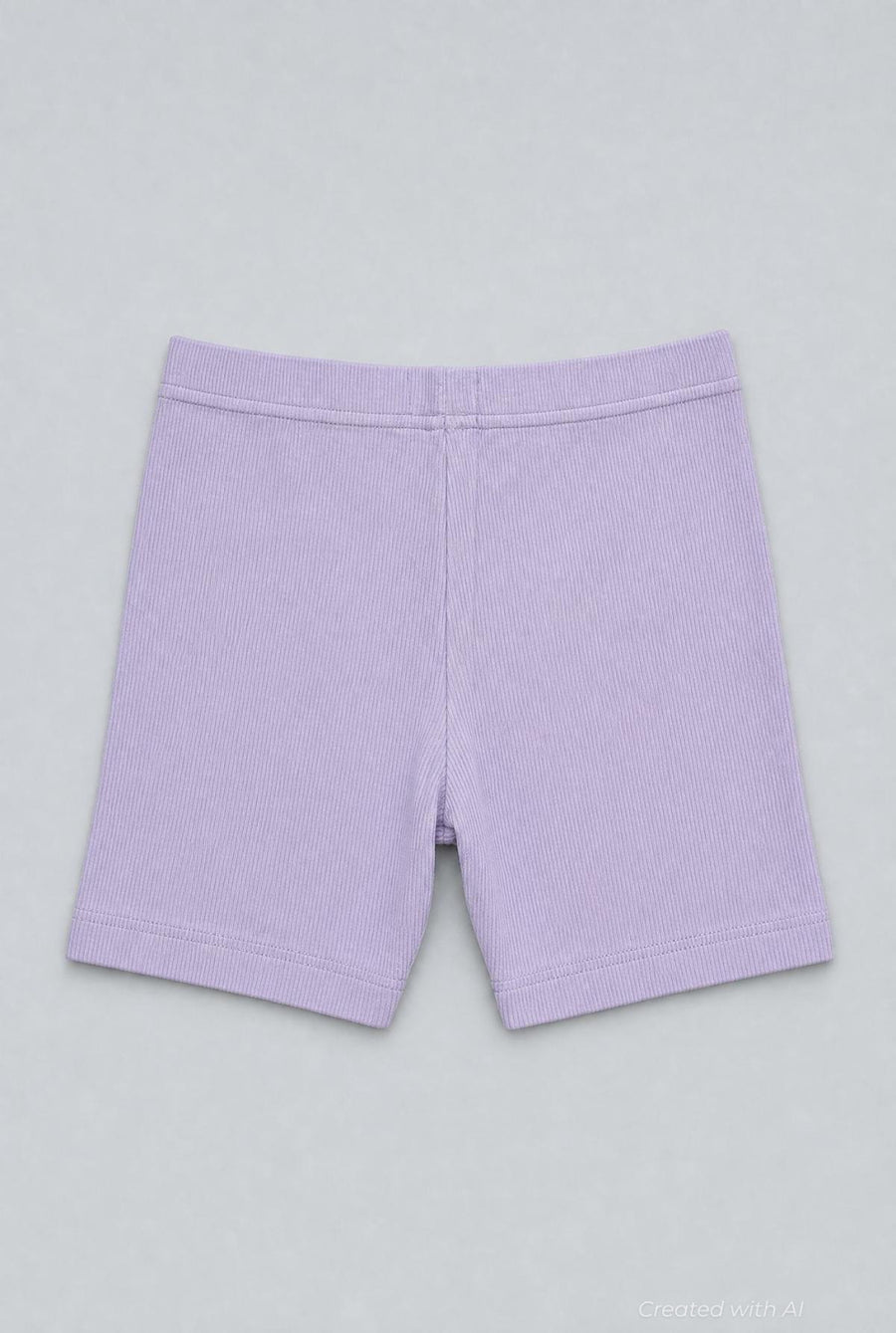 Ribbed Shorts - Purple - Shorts