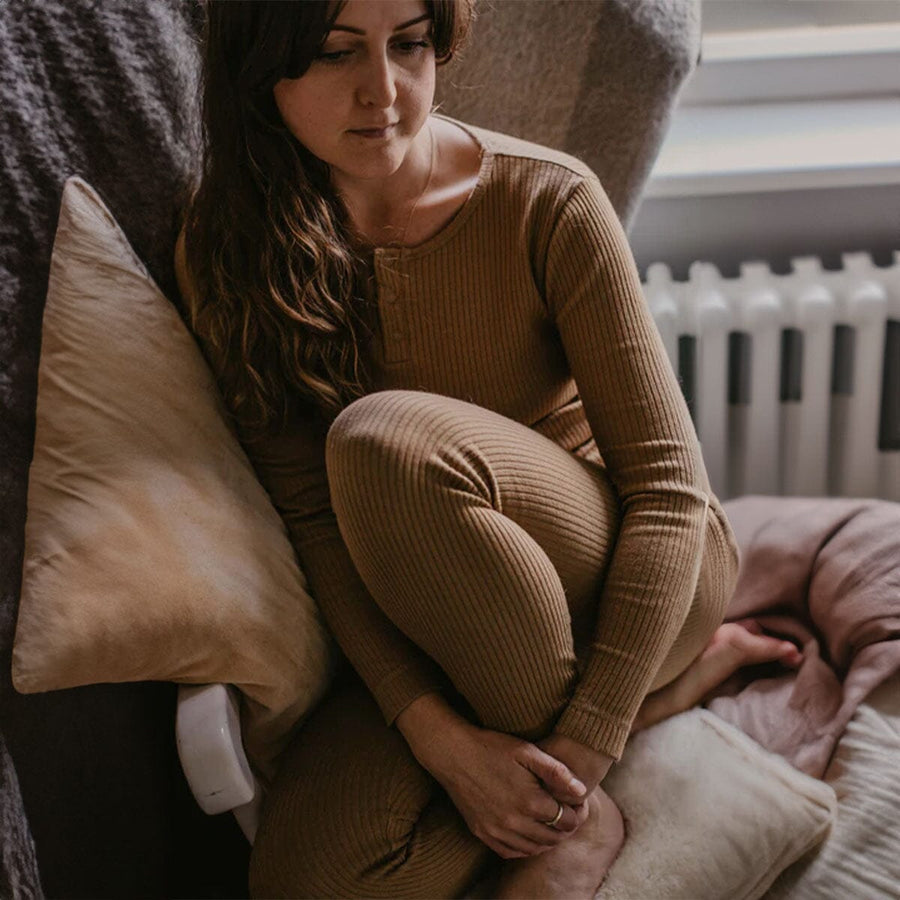 The Women's Ribbed Top - Camel Sleepwear The Simple Folk 