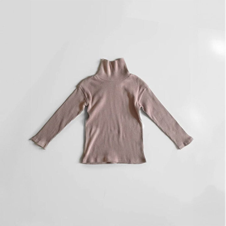 The Ribbed Turtleneck - Antique Rose