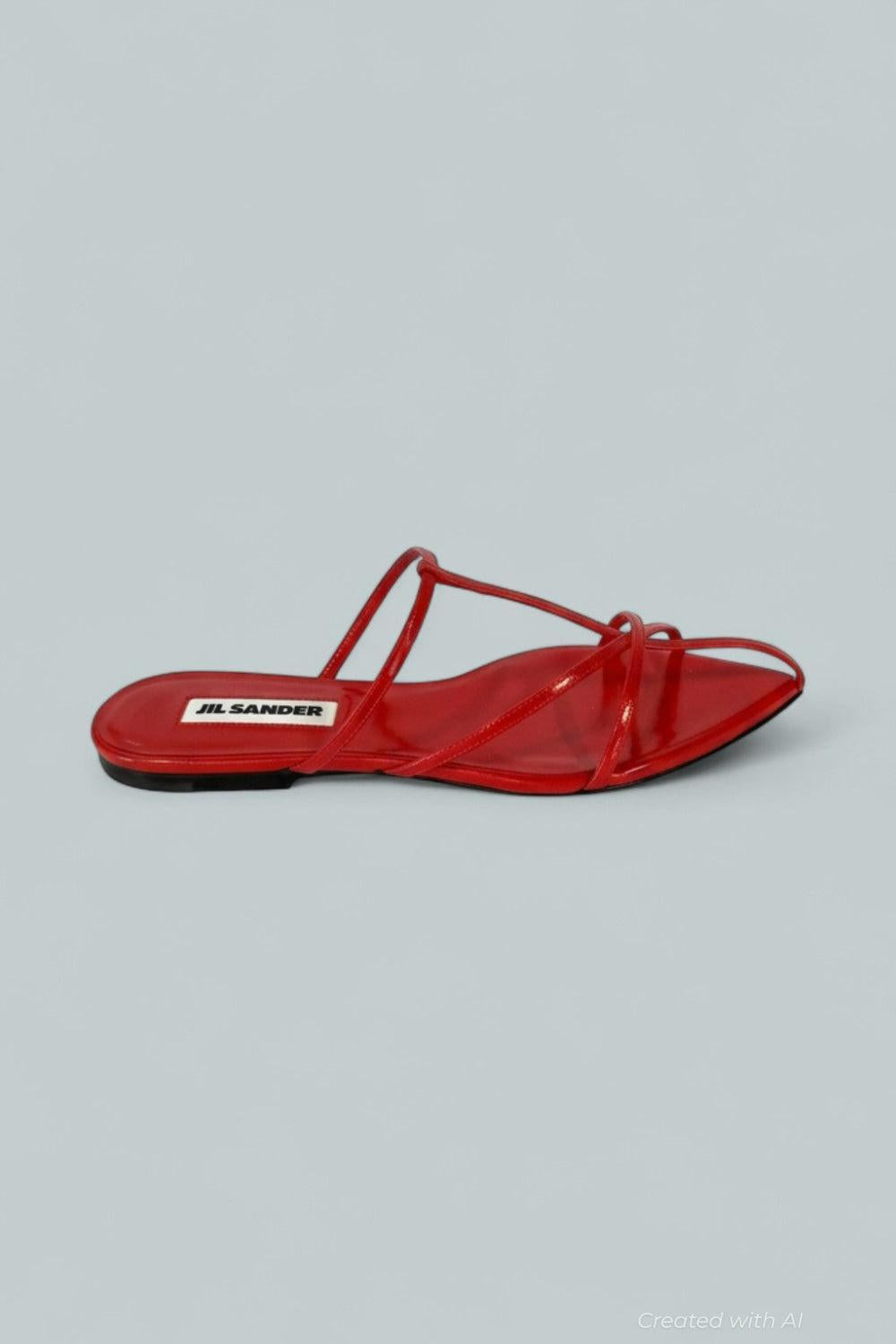Ring Flats - Rouge - EU 37.5 / US 7.5 - Flats
