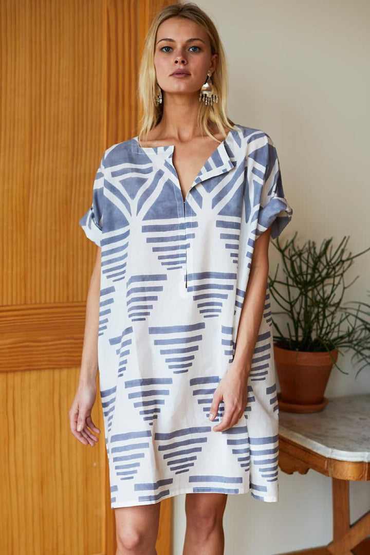 Rise Caftan - Grey Linen Organic - One Size - Dresses